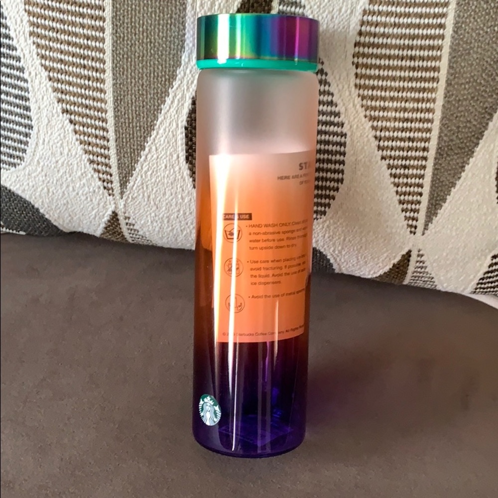*BRAND NEW* STARBUCKS GLASS WATER BOTTLE 18 oz.